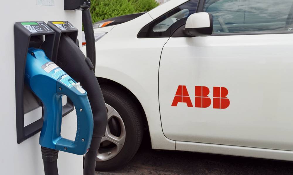 Electric car charging station
